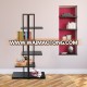 Free-standing shelving storage rack